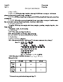 Giáo án Đại số Lớp 8 - Tuần 25, Tiết 51+52