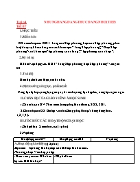 Giáo án Đại số Lớp 8 - Tuần 4-6