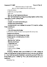 Giáo án Địa lí 8 - Tiết 25, Bài 22: Việt Nam 