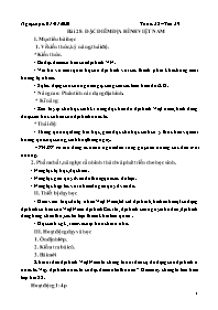 Giáo án Địa lí 8 - Tiết 29, Bài 28: Đặc điểm 