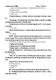 Giáo án Địa lí 8 - Tiết 33, Bài 32: Các khí h