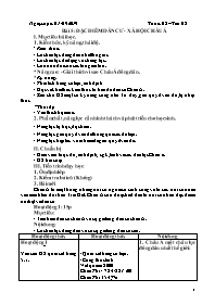 Giáo án Địa lí 8 - Tiết 5, Bài 5: Đặc điểm dân cư, xã hội Châu Á - Năm học 2019-2020