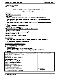 Giáo án Địa lí 8 - Tuần 13 - Năm học 2020-202