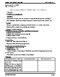 Giáo án Địa lí 8 - Tuần 14 - Năm học 2020-202