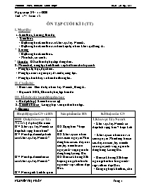 Giáo án Địa lí 8 - Tuần 15 - Năm học 2020-202