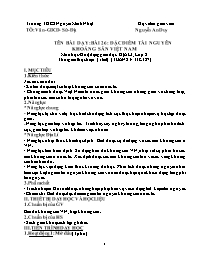 Giáo án Địa lí 8 - Tuần 23 - Năm học 2020-202