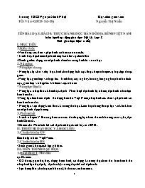 Giáo án Địa lí 8 - Tuần 26 - Năm học 2020-202