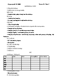 Giáo án Địa lí 8 - Tuần 29, Tiết 37: Kiểm tra 1 tiết - Năm học 2019-2020