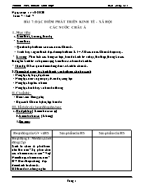Giáo án Địa lí 8 - Tuần 7 - Năm học 2020-2021