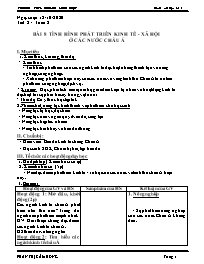 Giáo án Địa lí 8 - Tuần 8 - Năm học 2020-2021