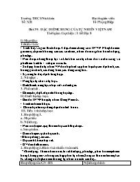 Giáo án Địa lí Lớp 7+8 - Tuần 32 - Tô Phụng H