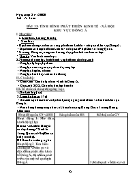 Giáo án Địa lí Lớp 8 - Tuần 15, Bài 13: Tình 