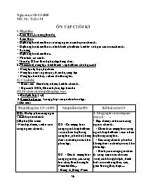 Giáo án Địa lí Lớp 8 - Tuần 16: Ôn tập cuối k