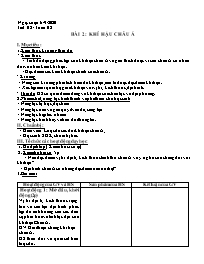 Giáo án Địa lí Lớp 8 - Tuần 2 - Năm học 2020-