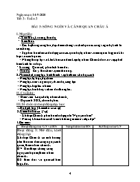 Giáo án Địa lí Lớp 8 - Tuần 3, Bài 3: Sông ng