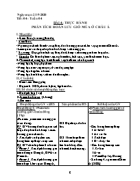 Giáo án Địa lí Lớp 8 - Tuần 4, Bài 4: Thực hà