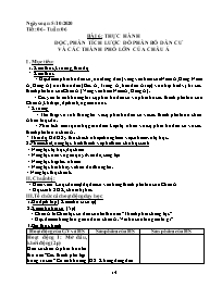 Giáo án Địa lí Lớp 8 - Tuần 6, Bài 6: Thực hà