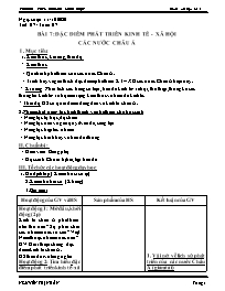 Giáo án Địa lí Lớp 8 - Tuần 7 - Năm học 2020-