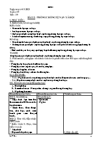 Giáo án GDCD 8 - Tiết 19, Bài 13: Phòng chống