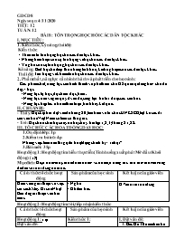 Giáo án GDCD 8 - Tuần 12, Bài 8: Tôn trọng họ