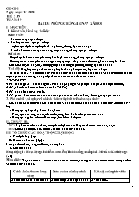 Giáo án GDCD Lớp 8 - Tiết 19, Bài 13: Phòng c