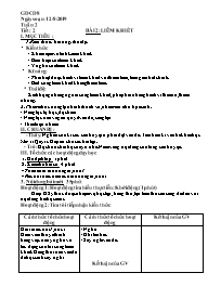 Giáo án GDCD Lớp 8 - Tiết 2, Bài 2: Liêm khiế