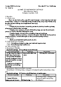 Giáo án Hình học 8 - Bài 3: Thể tích hình hộp