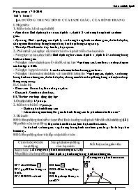 Giáo án Hình học 8 - Tuần 3 - Năm học 2019-20