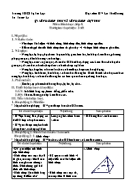 Giáo án Hình học 8 - Tuần 34 - Lê Thể Hương