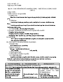 Giáo án Hóa học 8 - Tuần 14 - Năm học 2020-20