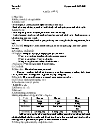 Giáo án Hóa học 8 - Tuần 2 - Năm học 2020-202