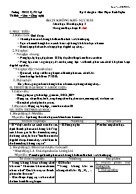 Giáo án Hóa học 8 - Tuần 22 - Năm học 2020-20