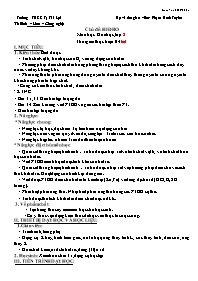 Giáo án Hóa học 8 - Tuần 23+24 - Năm học 2020