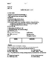 Giáo án Hóa học 8 - Tuần 27 - Năm học 2021-20