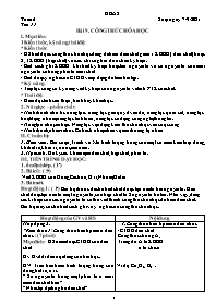 Giáo án Hóa học 8 - Tuần 6 - Năm học 2021-202