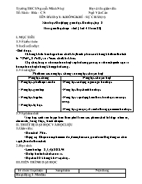 Giáo án Hóa học Lớp 8 - Tuần 22 - Năm học 202