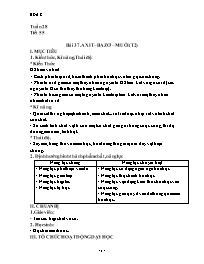 Giáo án Hóa học Lớp 8 - Tuần 28