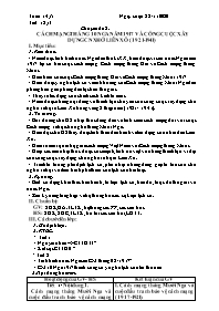 Giáo án Lịch sử 8 - Chuyên đề 8: Cách mạng th