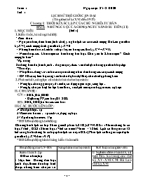 Giáo án Lịch sử 8 - Tuần 1 - Năm học 2020-202