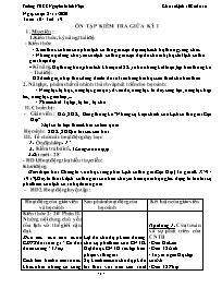 Giáo án Lịch sử 8 - Tuần 10 - Năm học 2020-20