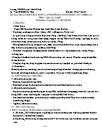 Giáo án Lịch sử 8 - Tuần 22, Bài 25: Kháng ch