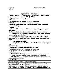 Giáo án Lịch sử 8 - Tuần 26 - Năm học 2021-20