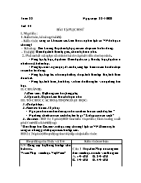 Giáo án Lịch sử 8 - Tuần 28 - Năm học 2021-20