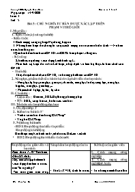 Giáo án Lịch sử 8 - Tuần 3 - Năm học 2020-202