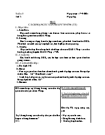 Giáo án Lịch sử 8 - Tuần 3 - Năm học 2021-202