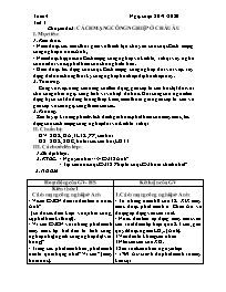 Giáo án Lịch sử 8 - Tuần 4+5 - Năm học 2019-2