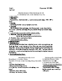 Giáo án Lịch sử 8 - Tuần 5 - Năm học 2021-202