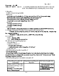 Giáo án Lịch sử Lớp 8 - Tuần 12 - Năm học 202