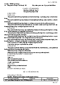 Giáo án Mĩ thuật 8 - Chủ đề 2: Vẽ theo mẫu - 