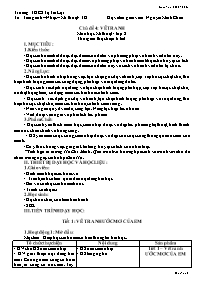 Giáo án Mĩ thuật 8 - Chủ đề 4: Vẽ tranh - Năm